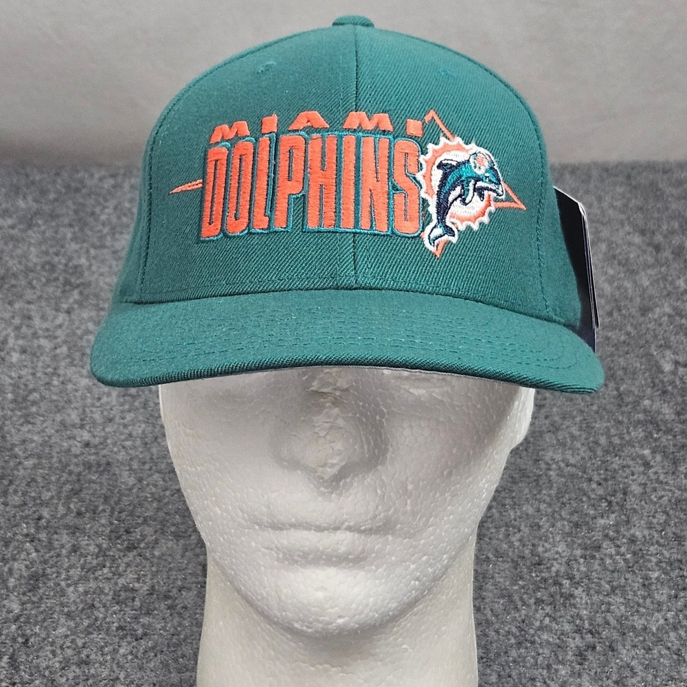 Vintage Miami Dolphins Hat Starter OSFA Strapback Teal Blue NFL Snapback Cap 90s